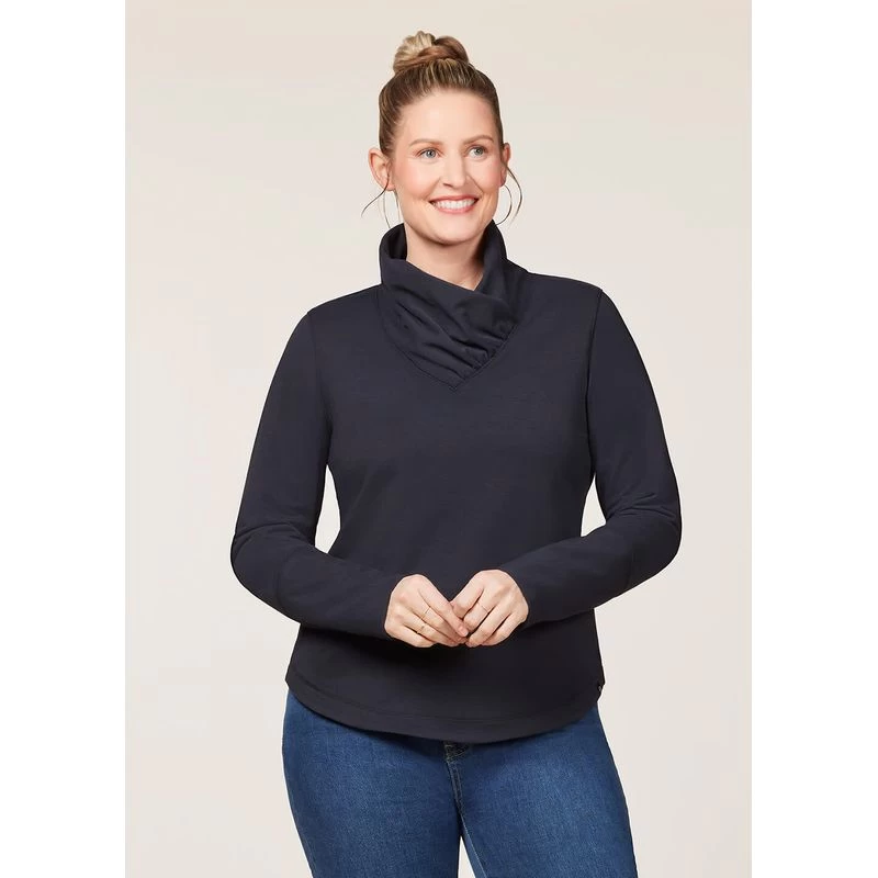 EQL Women's Weekender Wrap Neck Top - Black 4 EQL Women's Weekender Wrap Neck Top - Black - Image 2