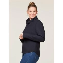 EQL Women's Weekender Wrap Neck Top - Black 10 EQL Women's Weekender Wrap Neck Top - Black -Equestrian Equipment 687829 800 800