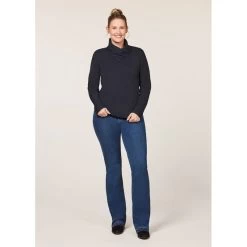 EQL Women's Weekender Wrap Neck Top - Black 12 EQL Women's Weekender Wrap Neck Top - Black -Equestrian Equipment 687831 800 800