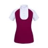 Fair Play Women's Justine Short Sleeve Compeition Shirt - Burgundy/White 2 Fair Play Women's Justine Short Sleeve Compeition Shirt - Burgundy/White -Equestrian Equipment 692966 800 800