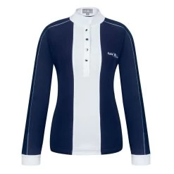 Fair Play Women's Claire Long Sleeve Competition Shirt - Navy/White