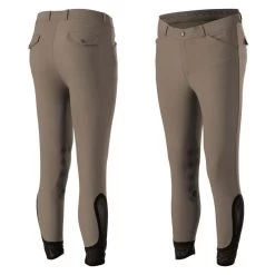 Equinavia Men's Erik Knee Patch Breeches - Mushroom Brown