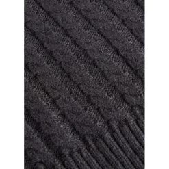 EQL Women's Brittany Cable Knit V-Neck Sweater - Black -Equestrian Equipment 694381 800 800