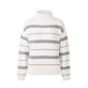 EQL Women's Railway Stripe Sweater - Soft White/Black 1 EQL Women's Railway Stripe Sweater - Soft White/Black -Equestrian Equipment 694413 800 800