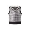 EQL Women's Houndstooth Sweater Vest - Black/Soft White -Equestrian Equipment 694431 800 800
