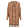 EQL Women's Bits & Fringe Cardigan - Caramel/Java 1 EQL Women's Bits & Fringe Cardigan - Caramel/Java -Equestrian Equipment 694480 800 800