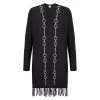 EQL Women's Bits & Fringe Cardigan - Black/Sterling 1 EQL Women's Bits & Fringe Cardigan - Black/Sterling -Equestrian Equipment 694498 800 800