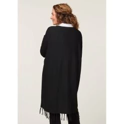 EQL Women's Bits & Fringe Cardigan - Black/Sterling -Equestrian Equipment 694501 800 800