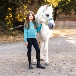 Horze Kids' Kaylee Full Seat Tights - Dark Navy -Equestrian Equipment 695309 800 800