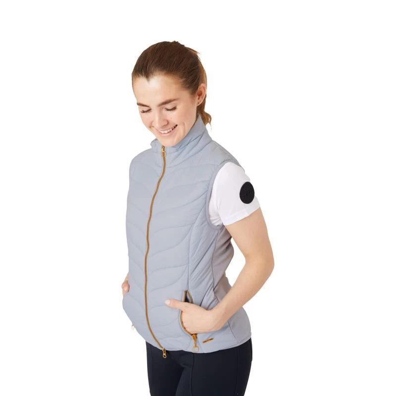 Horze Women's Shannon Light Padded Vest - Grey Dawn 4 Horze Women's Shannon Light Padded Vest - Grey Dawn - Image 2