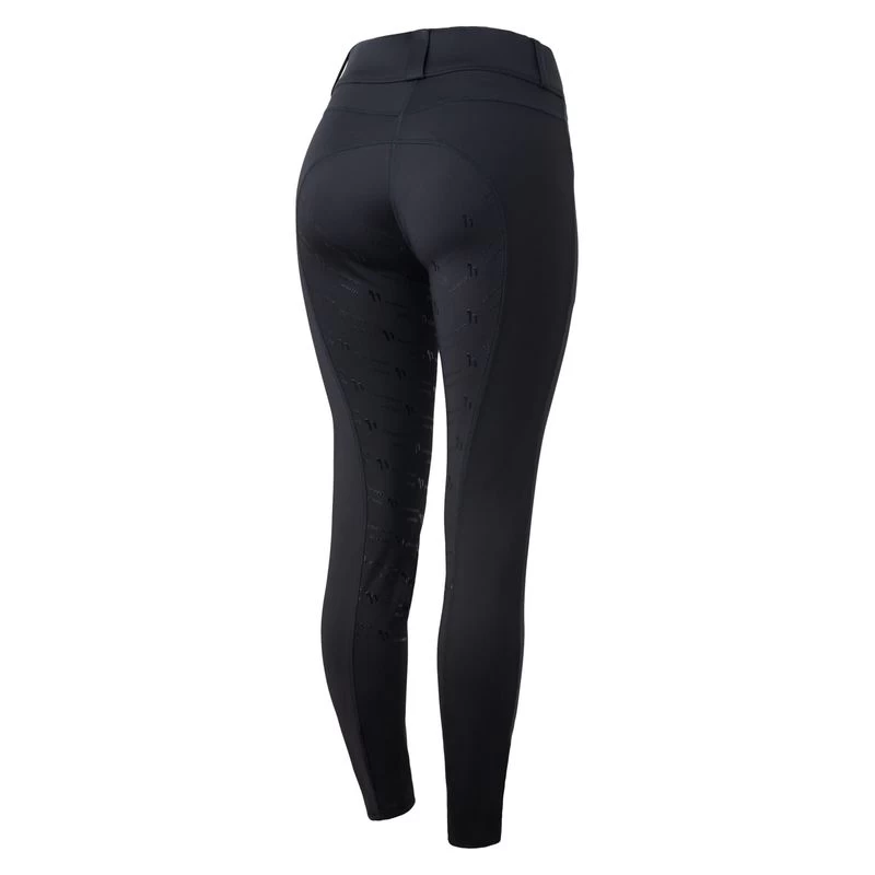 Horze Women's Nora Full Seat Breeches - Caviar Black 3 Horze Women's Nora Full Seat Breeches - Caviar Black