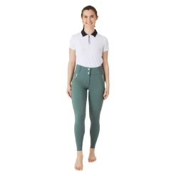 B Vertigo Women's Enya Full Seat Breeches - Jungle Green -Equestrian Equipment 696647 800 800