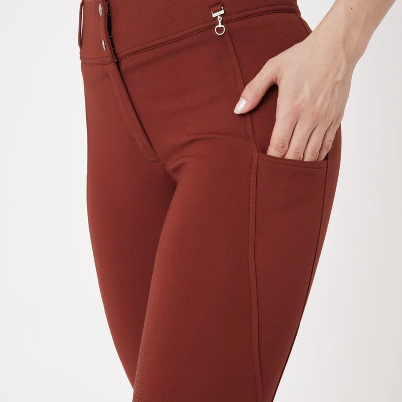 Horze Women's Mira Full Seat Breeches - Smoked Paprika 4 Horze Women's Mira Full Seat Breeches - Smoked Paprika - Image 2