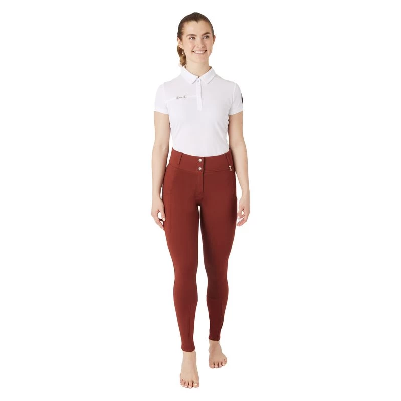 Horze Women's Mira Full Seat Breeches - Smoked Paprika 6 Horze Women's Mira Full Seat Breeches - Smoked Paprika - Image 4