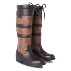 Horze Kids' Waterproof Country Tall Boots - Brown
