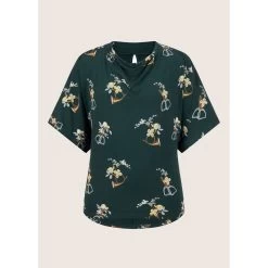 EQL Women's Lexi Cowl Neck Dolman Shirt - Ivy Hunt Field Floral