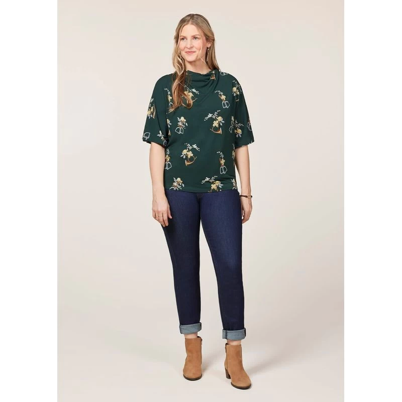 EQL Women's Lexi Cowl Neck Dolman Shirt - Ivy Hunt Field Floral 7 EQL Women's Lexi Cowl Neck Dolman Shirt - Ivy Hunt Field Floral - Image 5