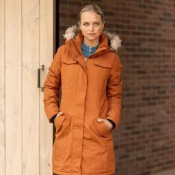 B Vertigo Women's Gwen Parka Riding Jacket - Leather Brown 7 B Vertigo Women's Gwen Parka Riding Jacket - Leather Brown -Equestrian Equipment 698901 800 800