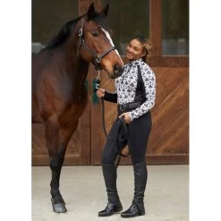 Kerrits Women's Arena K-Pro Knee Patch Breeches - Black -Equestrian Equipment 699030 800 800