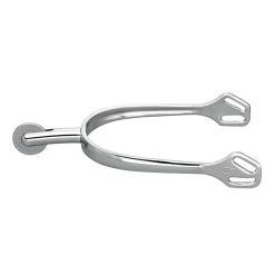 Herm Sprenger Ultra Fit 40mm Round End Large Smooth Rowel Spurs - Stainless Steel