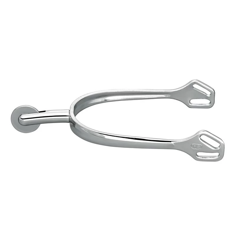 Herm Sprenger Ultra Fit 40mm Round End Large Smooth Rowel Spurs - Stainless Steel 3 Herm Sprenger Ultra Fit 40mm Round End Large Smooth Rowel Spurs - Stainless Steel