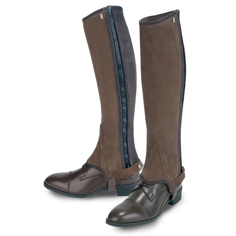 Tredstep Original Suede Half Chaps - Brown 3 Tredstep Original Suede Half Chaps - Brown
