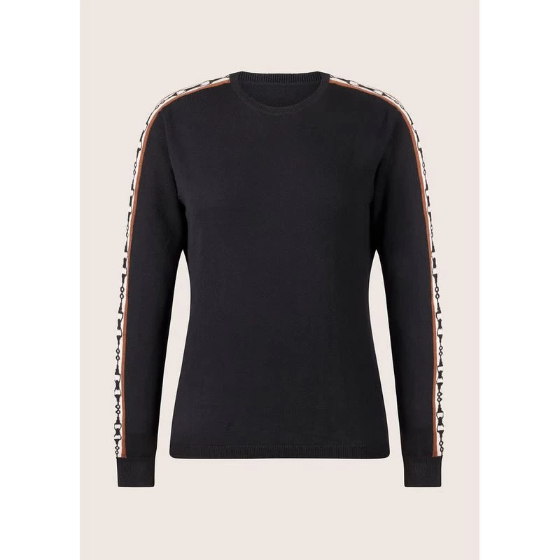 EQL Women's Snaffle Stripe Sweater - Black/Caramel 3 EQL Women's Snaffle Stripe Sweater - Black/Caramel