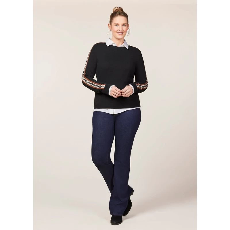 EQL Women's Snaffle Stripe Sweater - Black/Caramel 7 EQL Women's Snaffle Stripe Sweater - Black/Caramel - Image 5