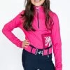 Romfh Kids' Aachen Long Sleeve Mock Zip Shirt - Cherry Pink 1 Romfh Kids' Aachen Long Sleeve Mock Zip Shirt - Cherry Pink -Equestrian Equipment 712197 800 800